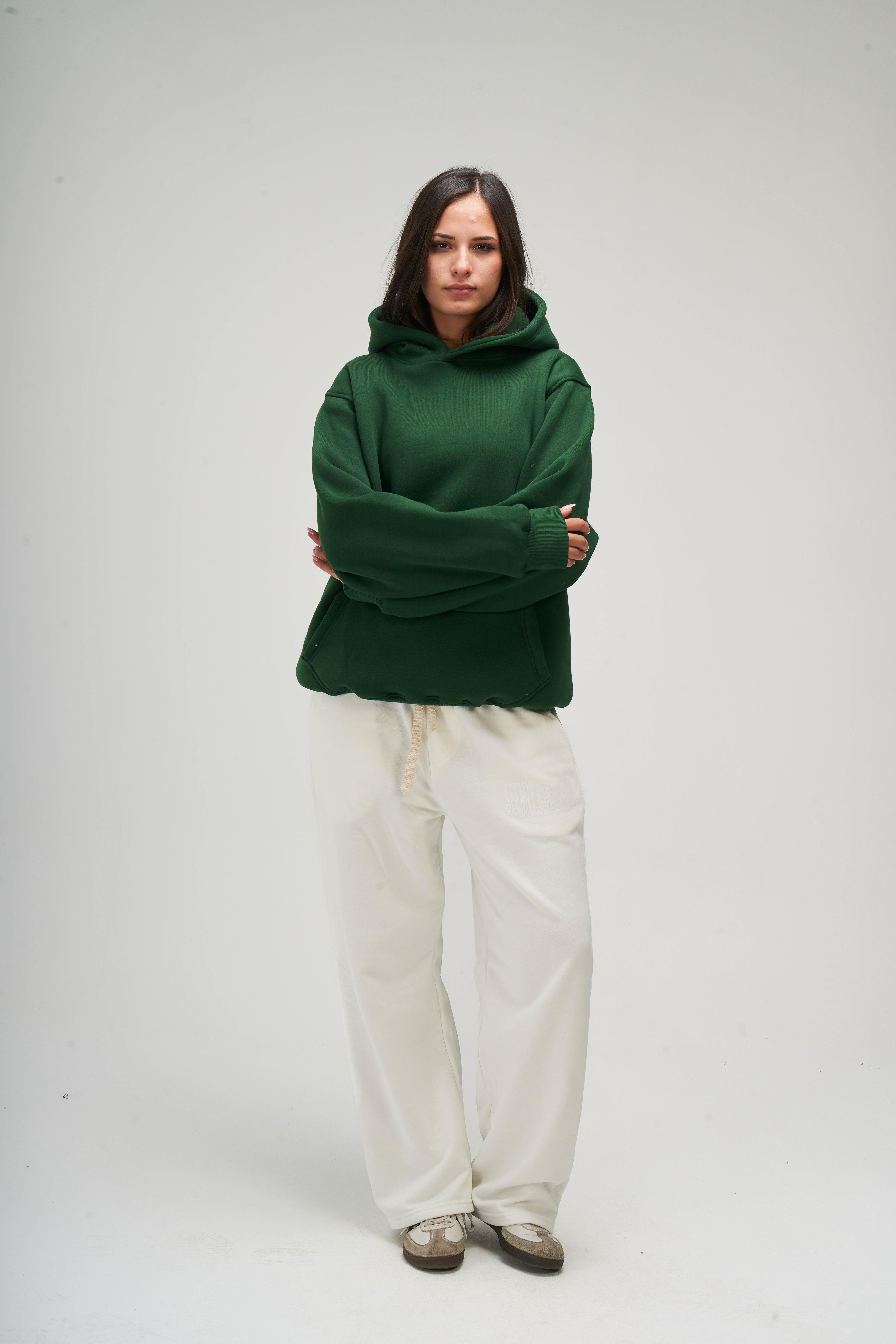 Women – Green Basic Hoodie – Seemly Essentials