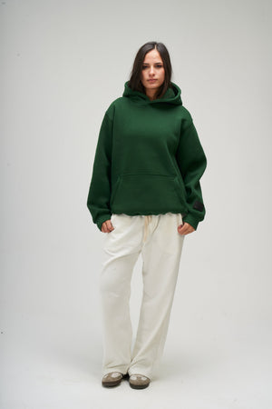 Women – Green Basic Hoodie – Seemly Essentials