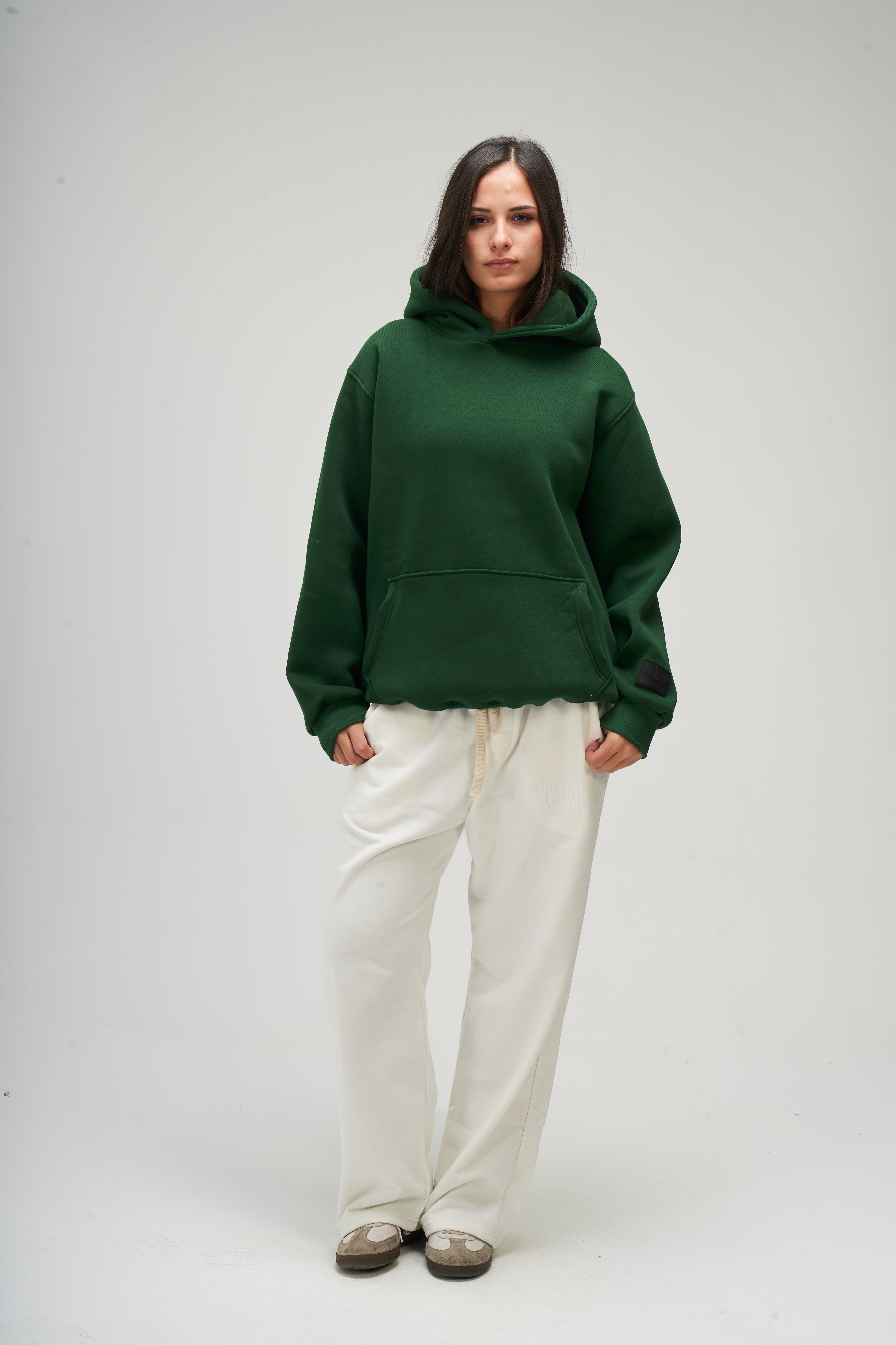 Women – Green Basic Hoodie – Seemly Essentials