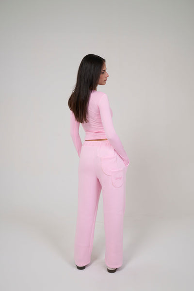 Long Sleeve Pink Top