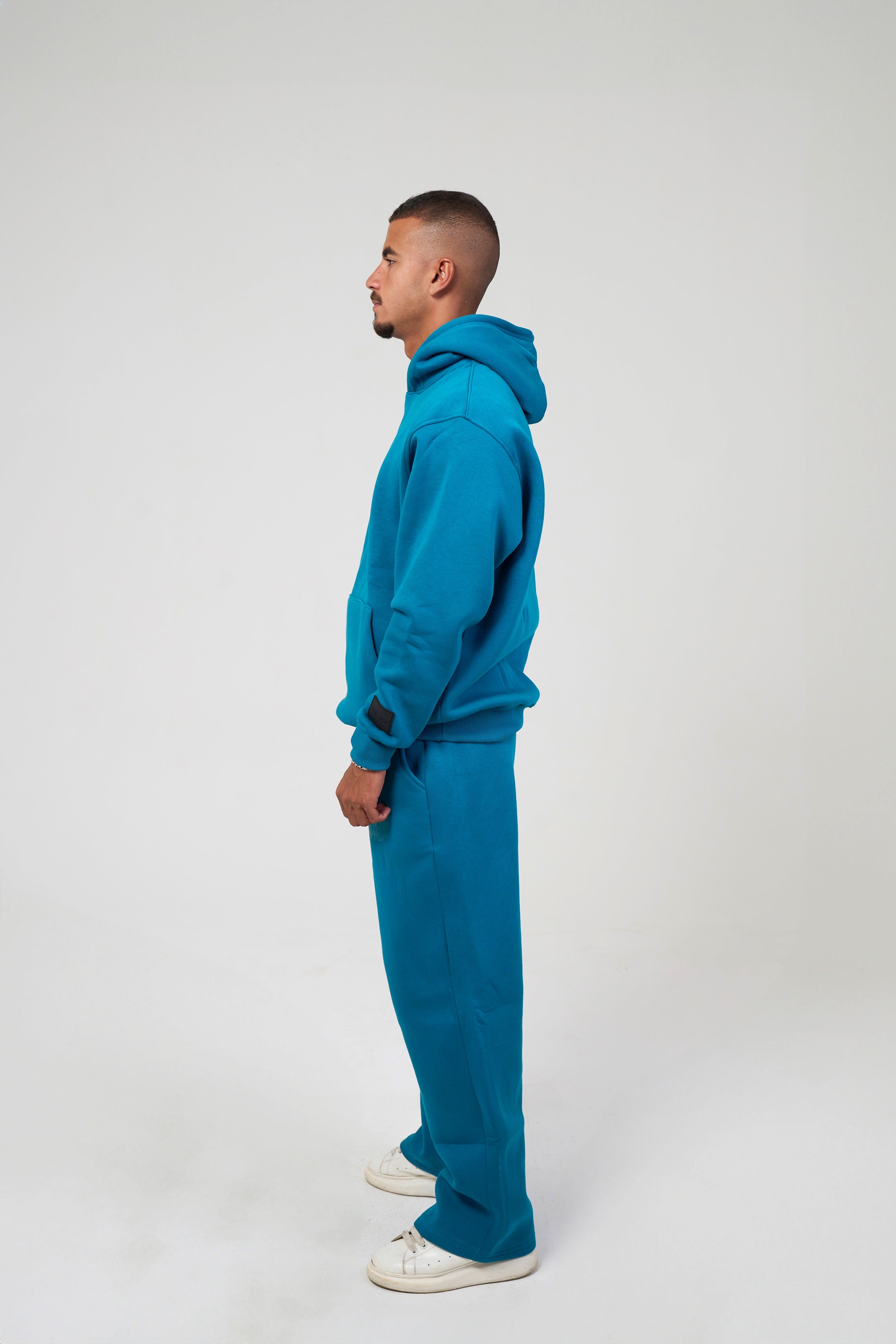 Men – Teal Blue Basic Hoodie – Seemly Essentials