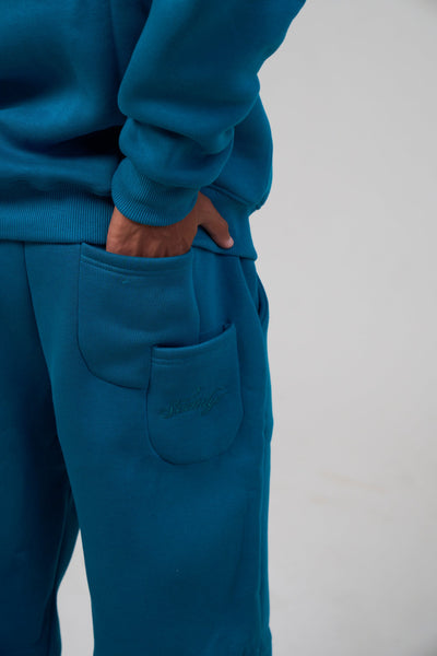 Winter Teal Blue Sweatpants