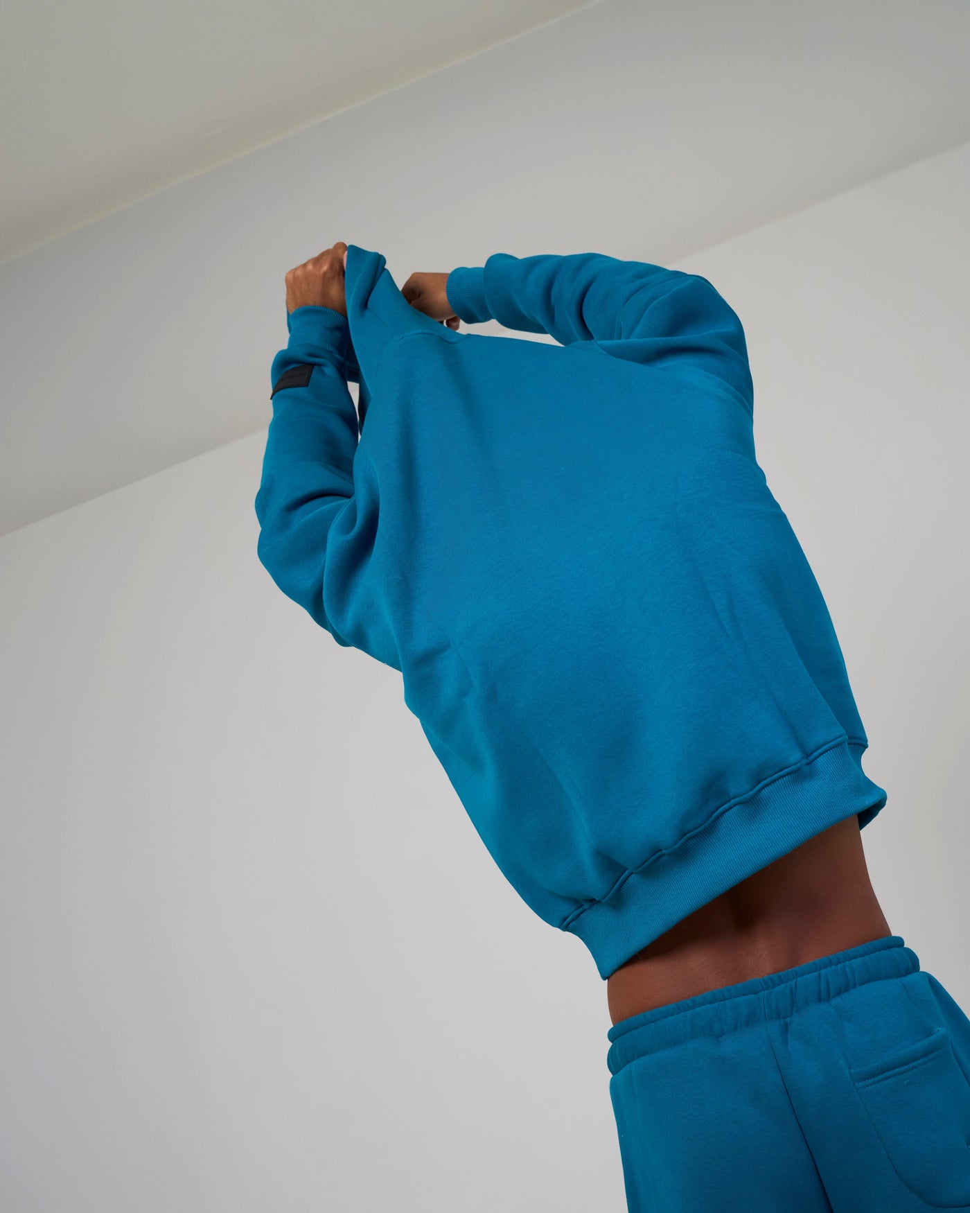 Teal Blue Basic Hoodie