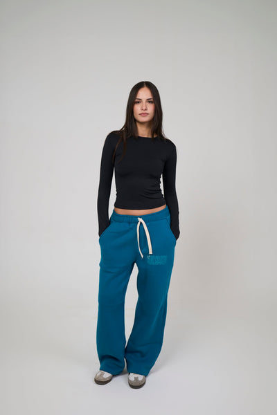 Winter Teal Blue Sweatpants