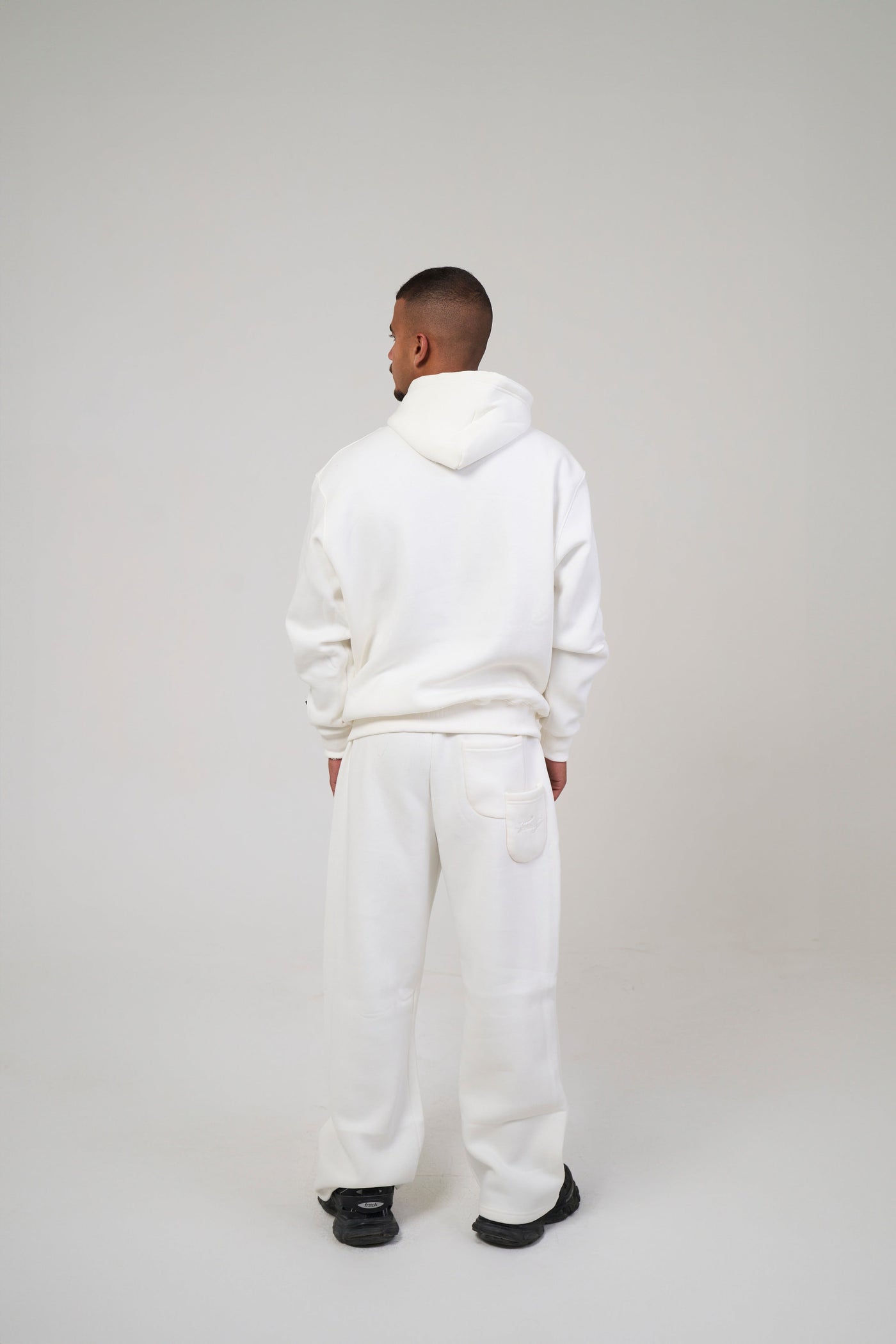 White Basic Hoodie