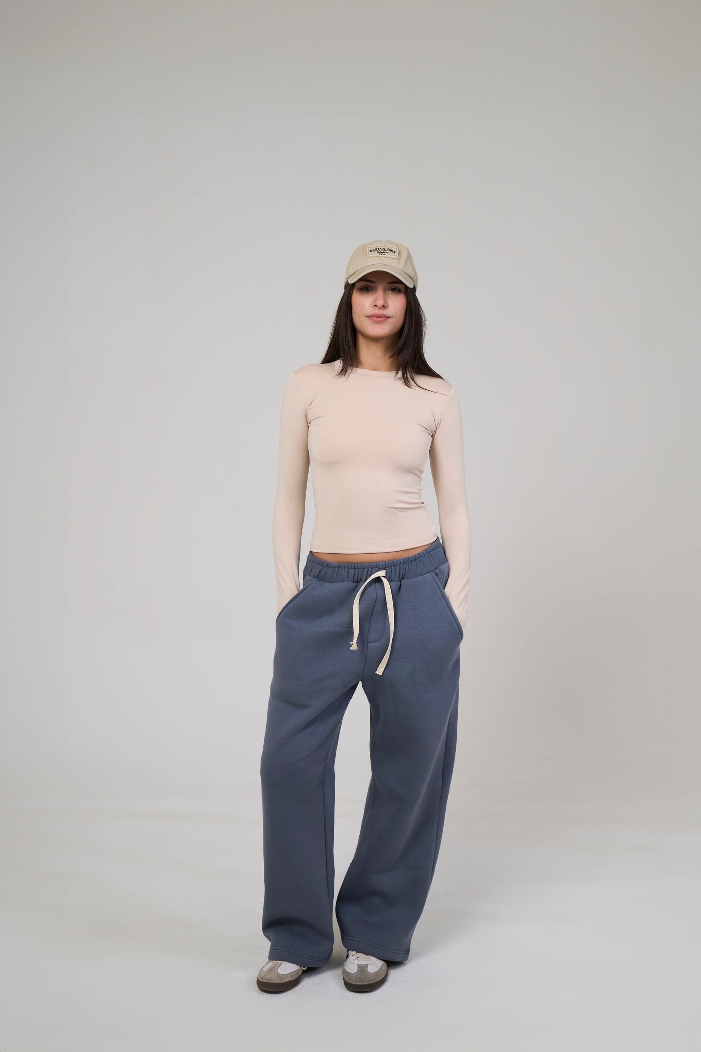 Long Sleeve Beige Top