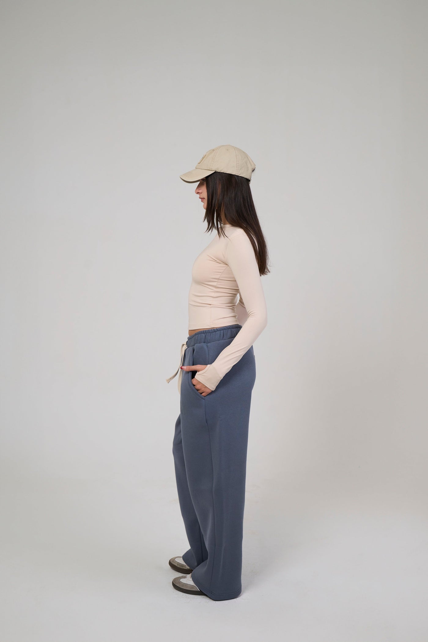 Long Sleeve Beige Top