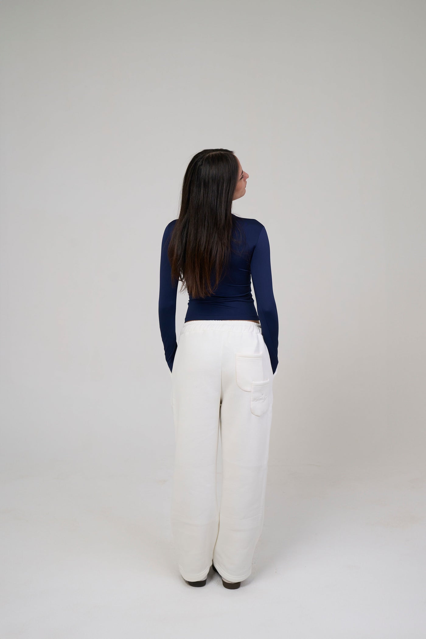 Long Sleeve Navy Blue Top