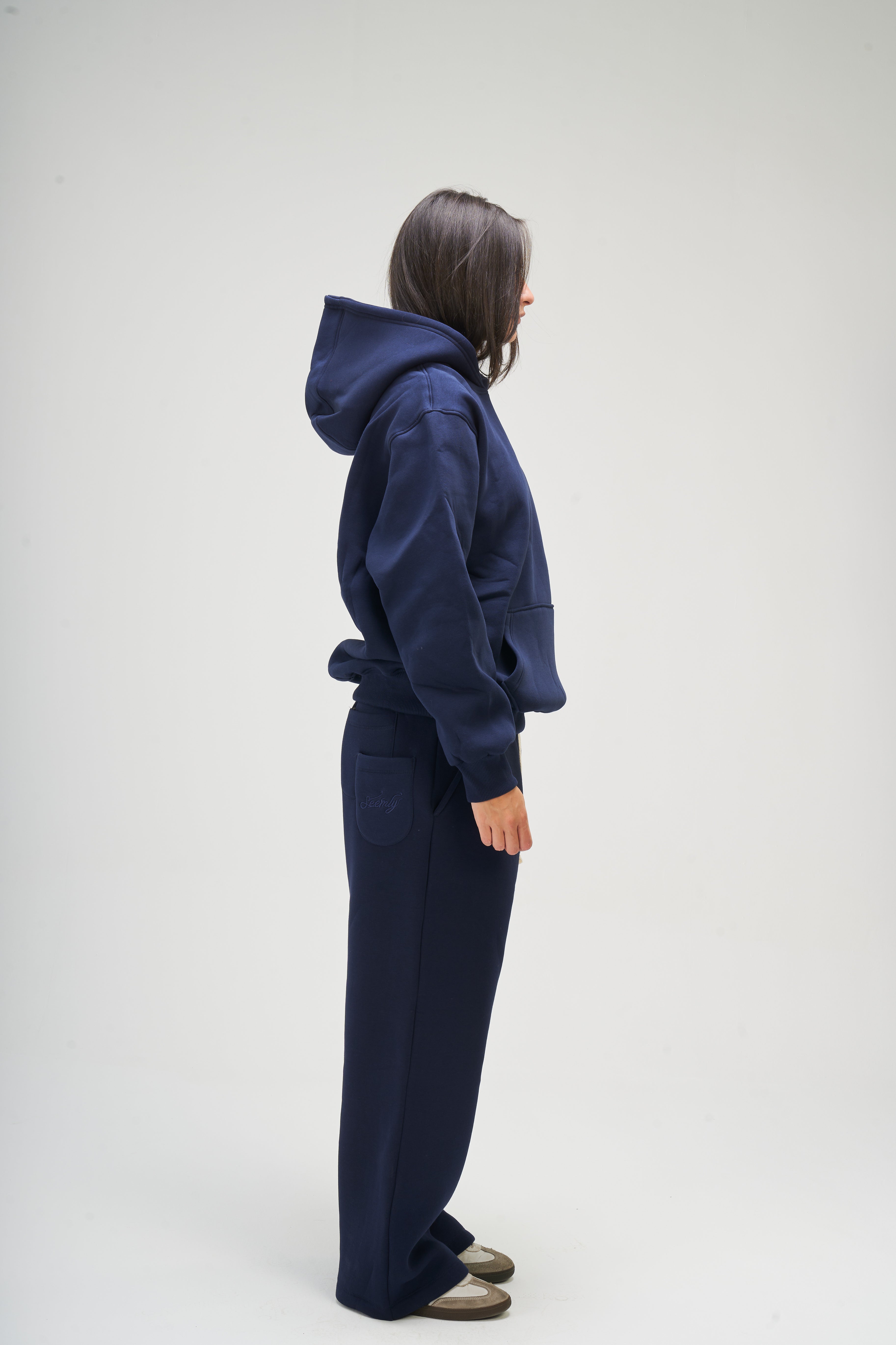 Women – Navy Basic Hoodie – Seemly Essentials