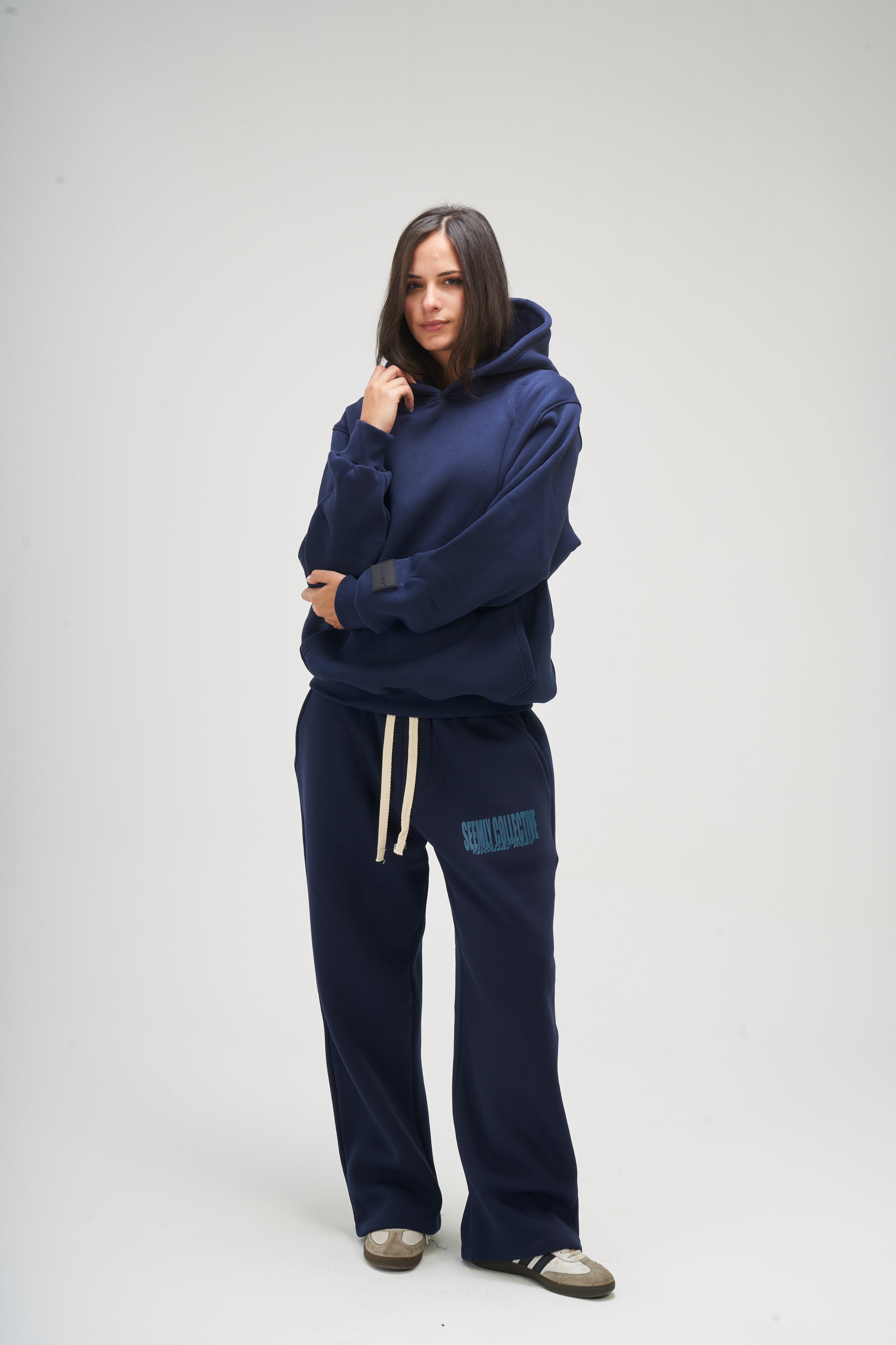 Women – Navy Basic Hoodie – Seemly Essentials