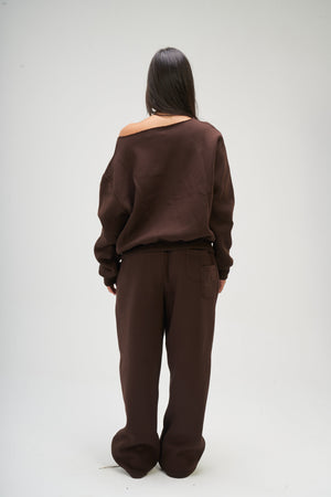 Women – Brown Off Shoulder – Seemly Essentials