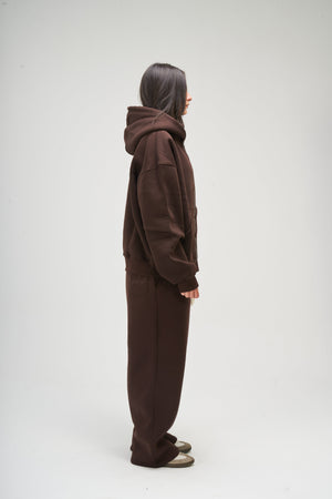 Women – Brown Zip-Up Hoodie – Seemly Essentials