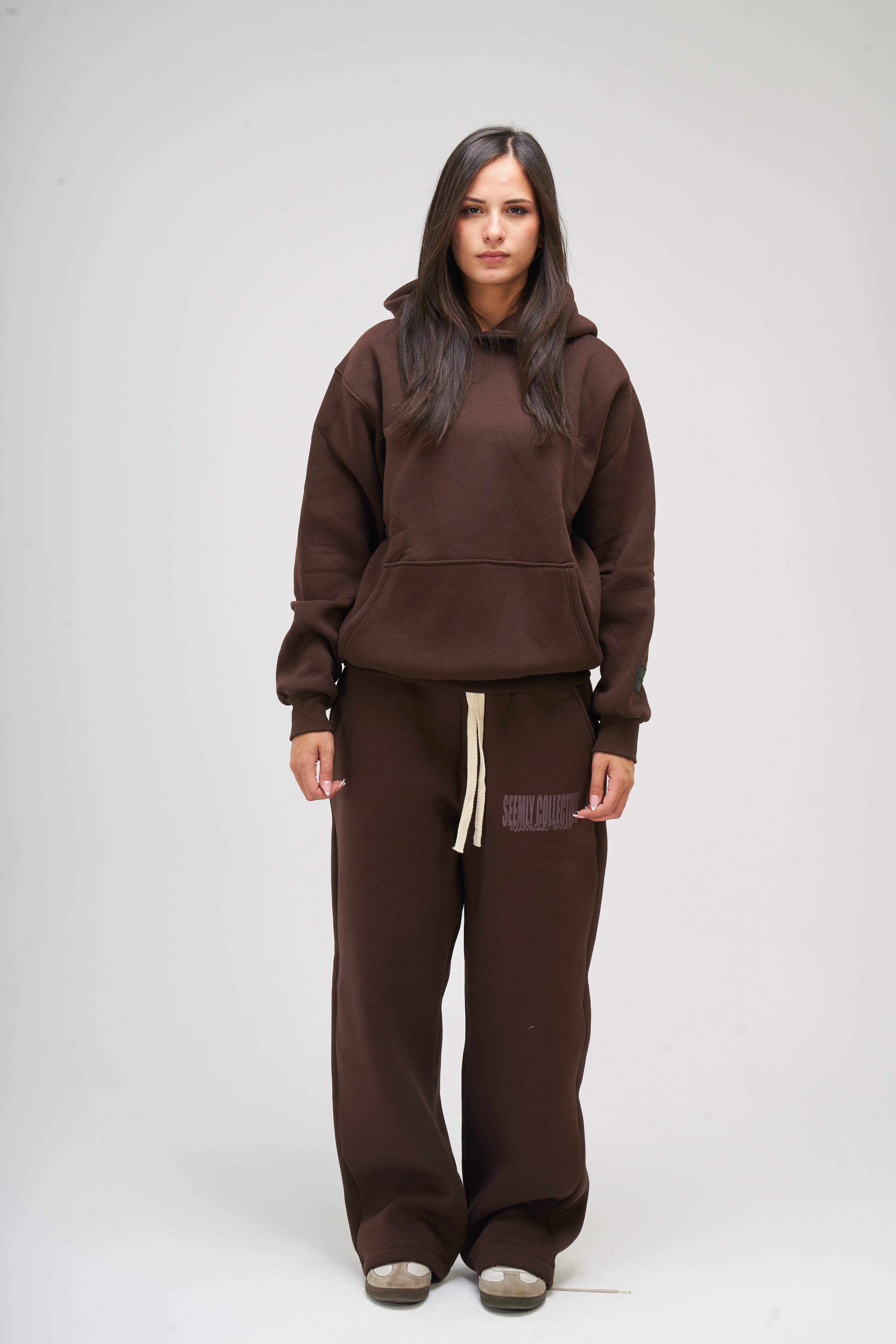 Women – Brown Basic Hoodie – Seemly Essentials