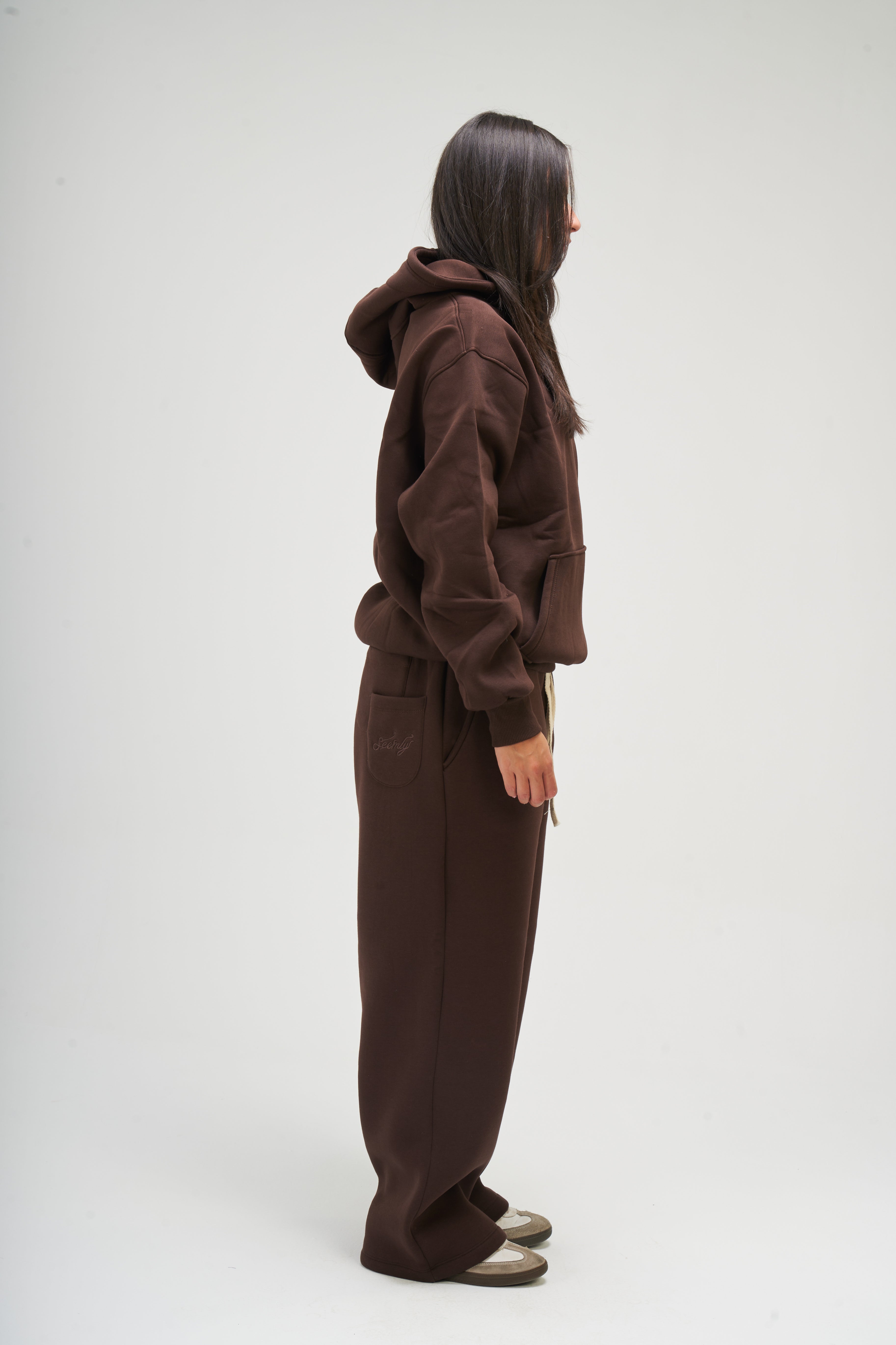 Women – Brown Basic Hoodie – Seemly Essentials