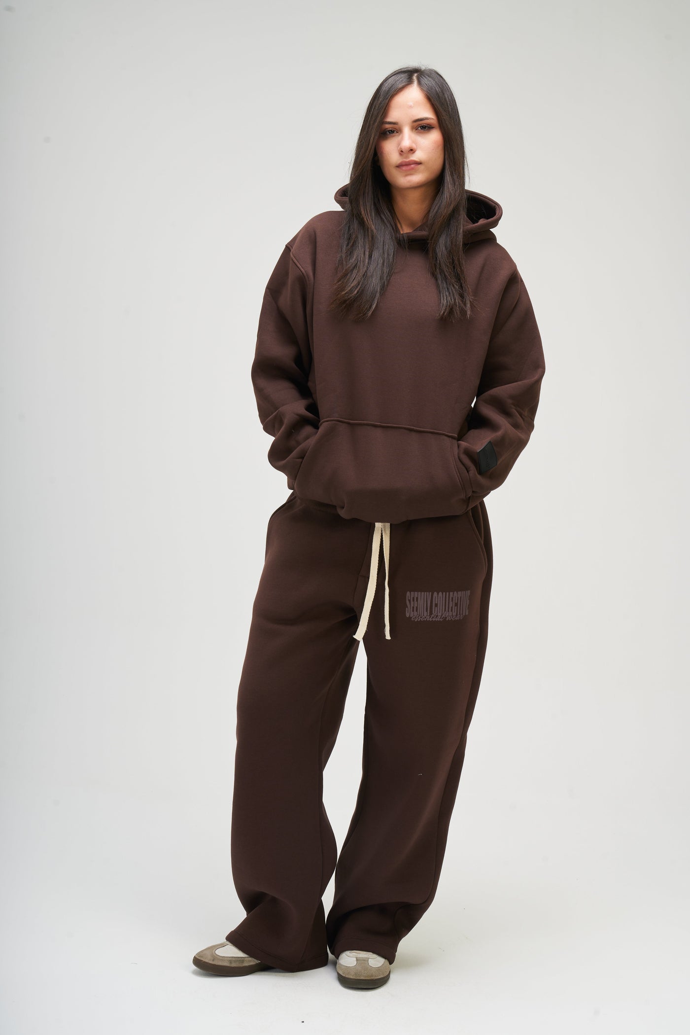 Brown Basic Hoodie