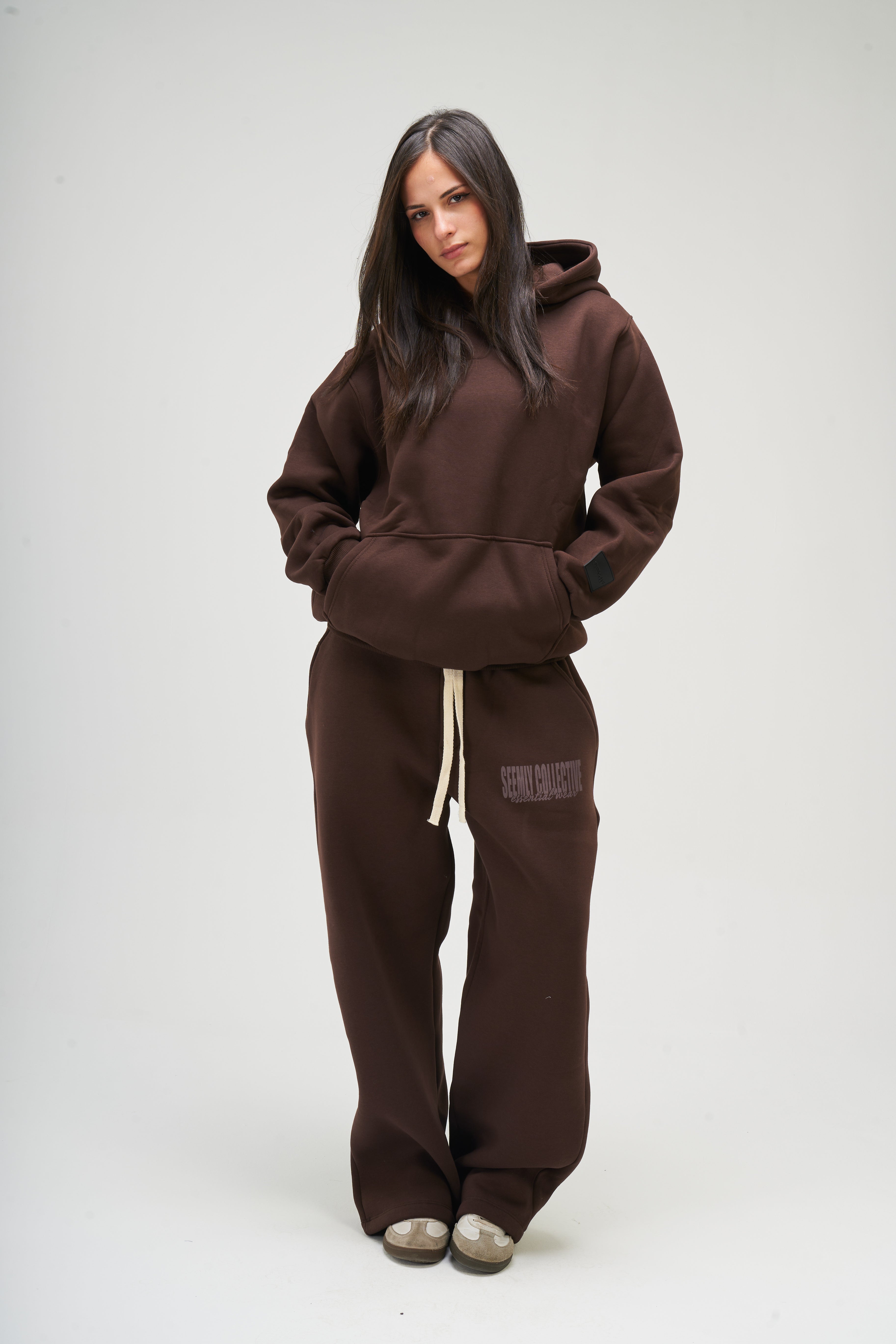 Women – Brown Basic Hoodie – Seemly Essentials