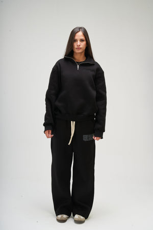 Women – Black Q-Zip – Seemly Essentials