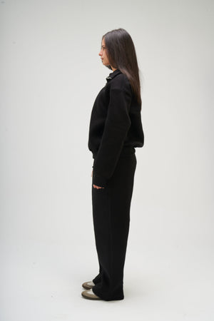 Women – Black Q-Zip – Seemly Essentials