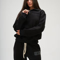 Women – Black Q-Zip – Seemly Essentials (cover)