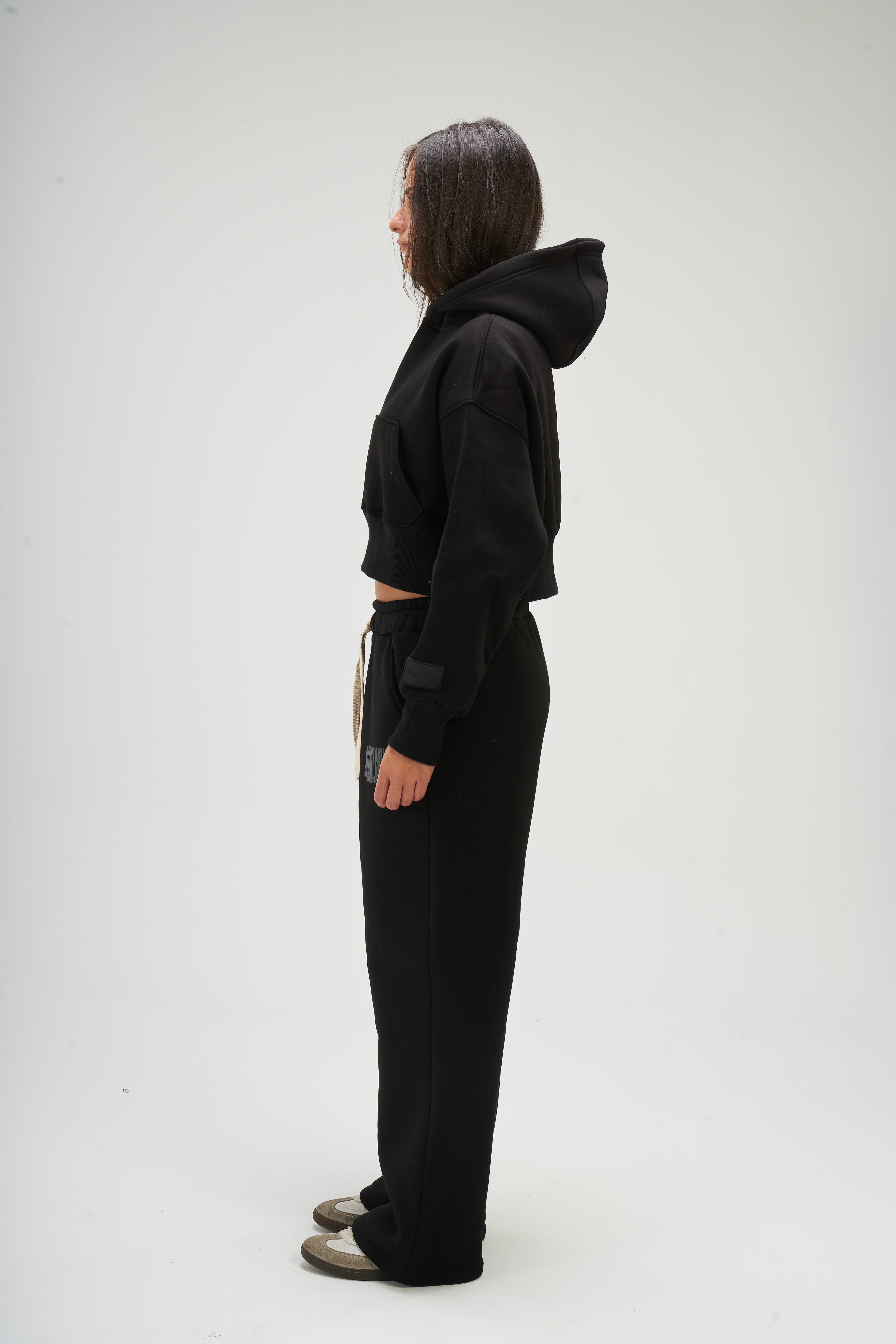 Women – Black Baby Hoodie – Seemly Essentials