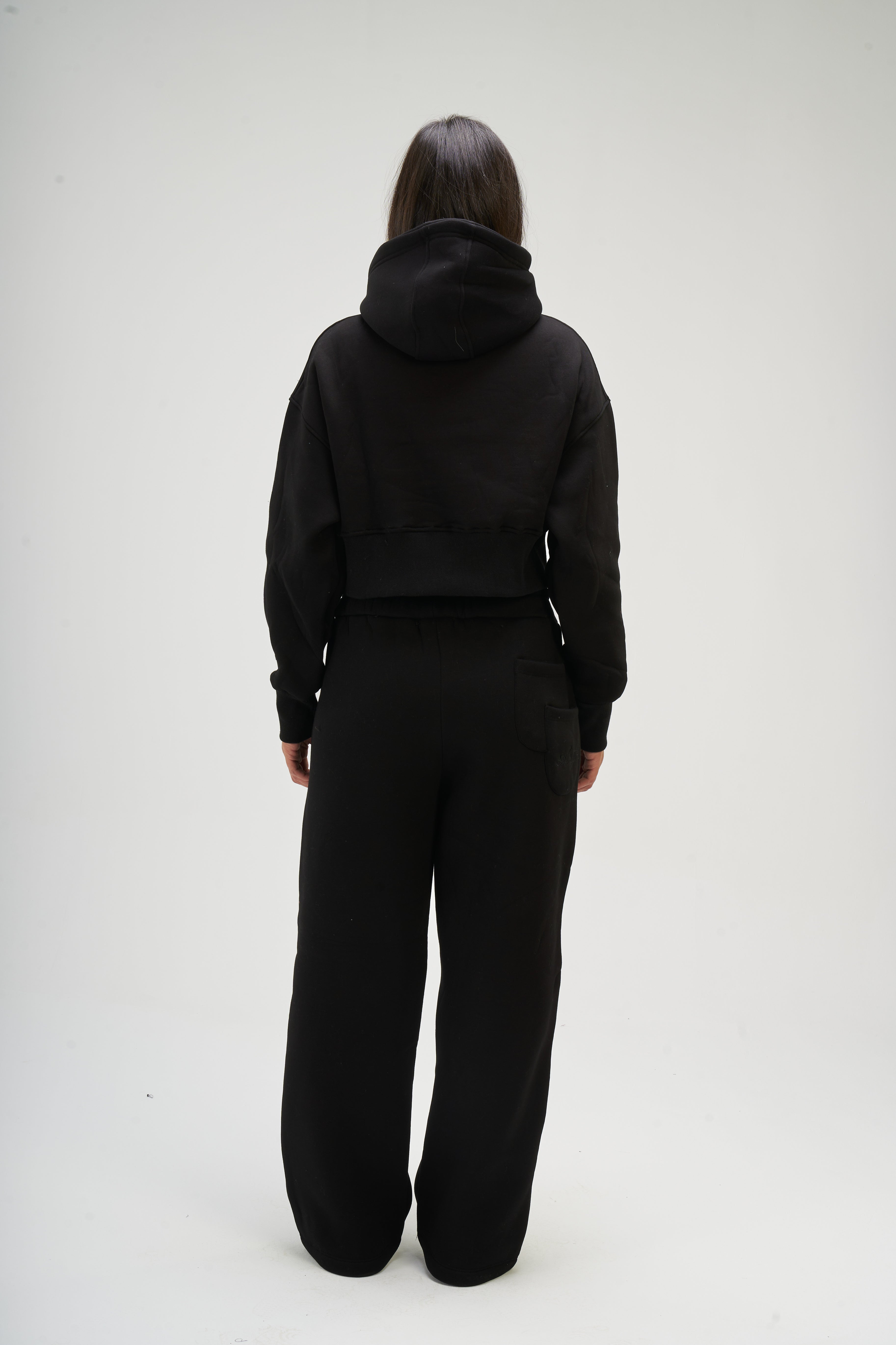 Women – Black Baby Hoodie – Seemly Essentials