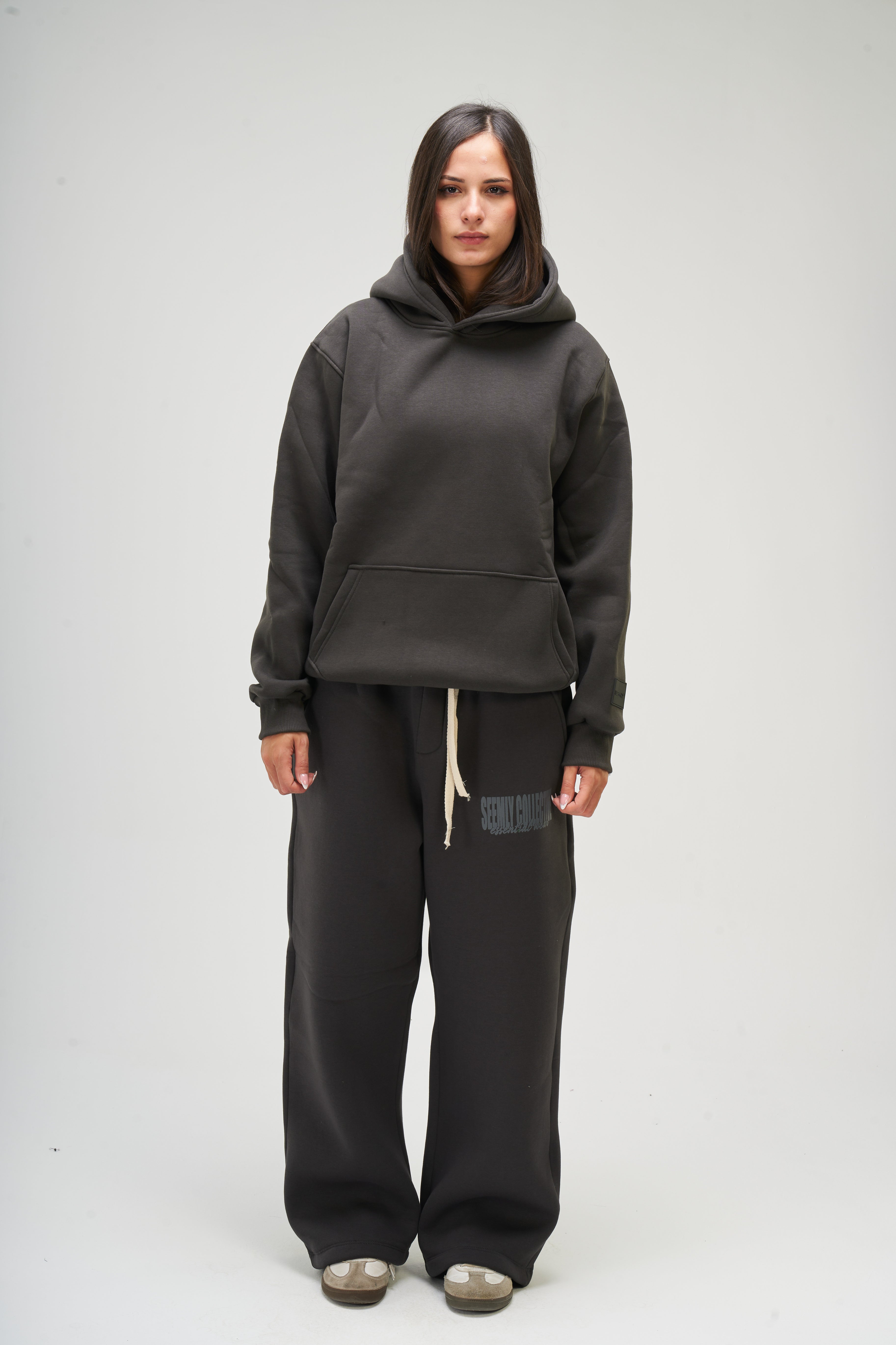 Women – Dark Grey Basic Hoodie – Seemly Essentials