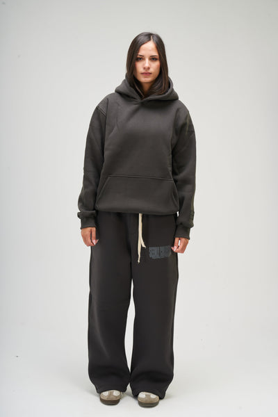 Dark Grey Basic Hoodie