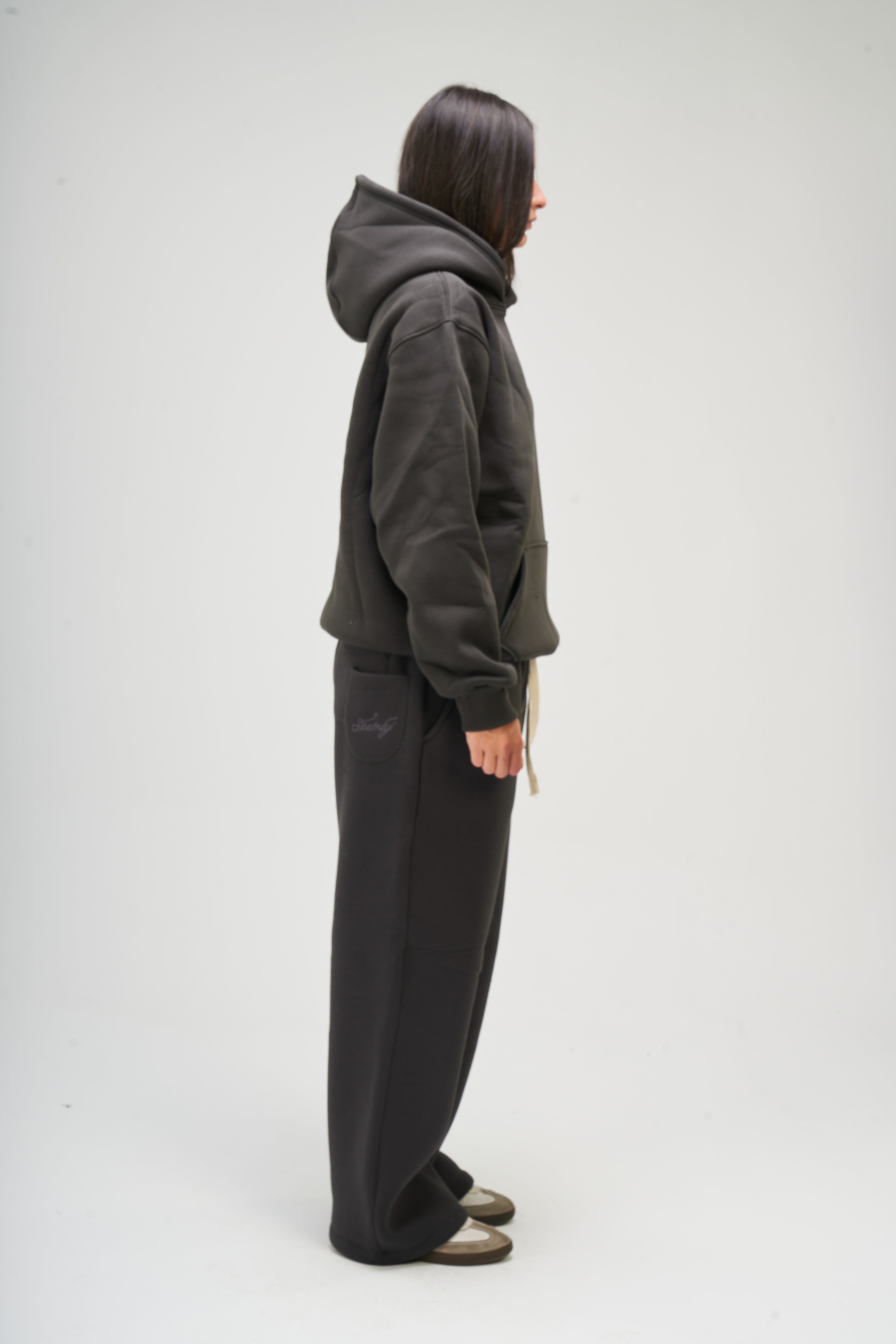 Women – Dark Grey Basic Hoodie – Seemly Essentials