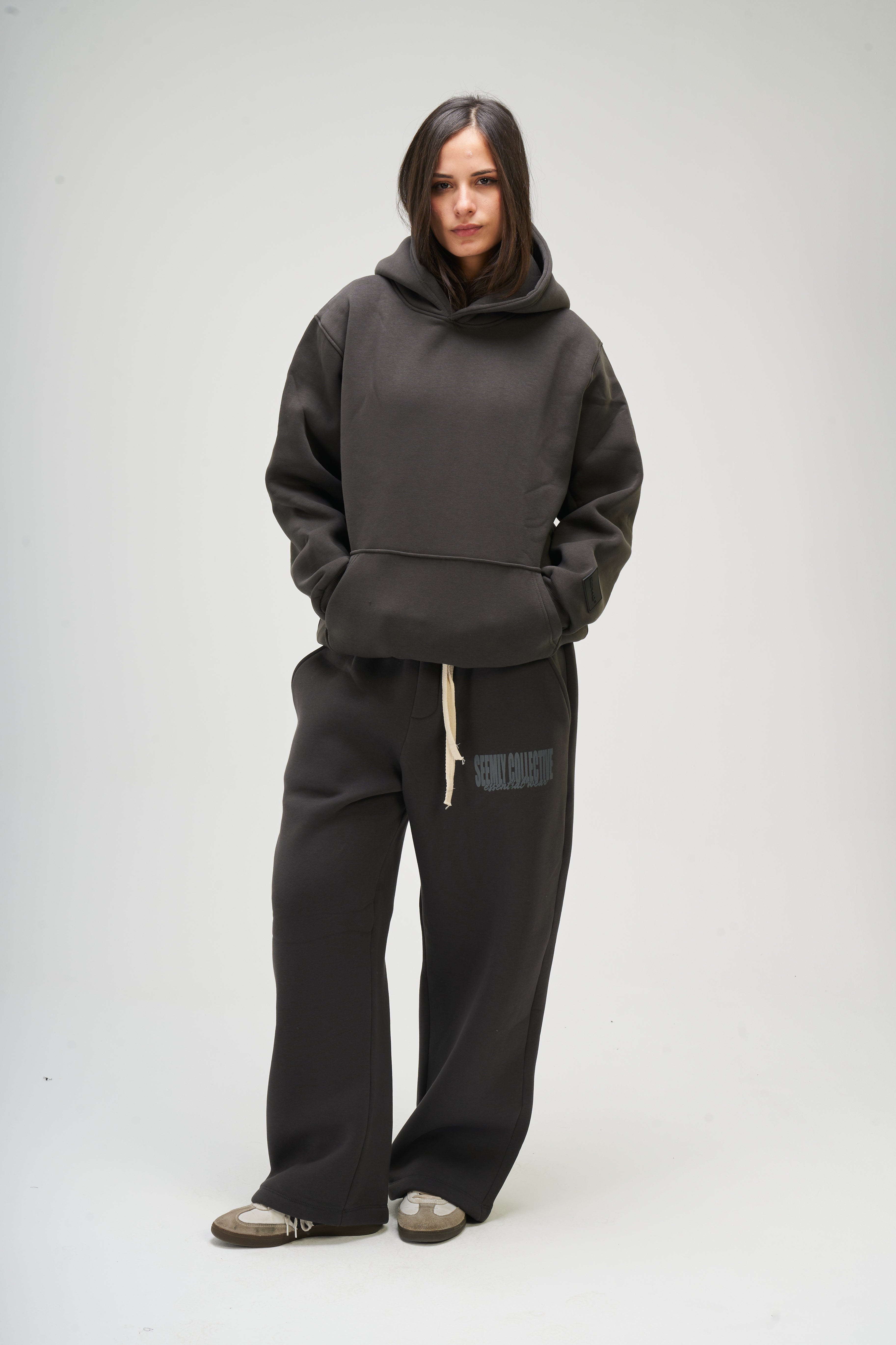 Women – Dark Grey Basic Hoodie – Seemly Essentials