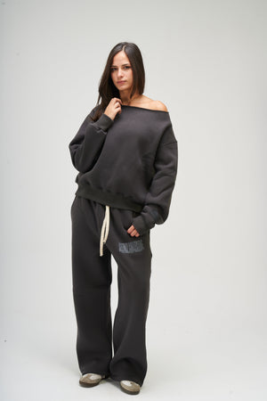 Women – Dark Grey Off Shoulder – Seemly Essentials