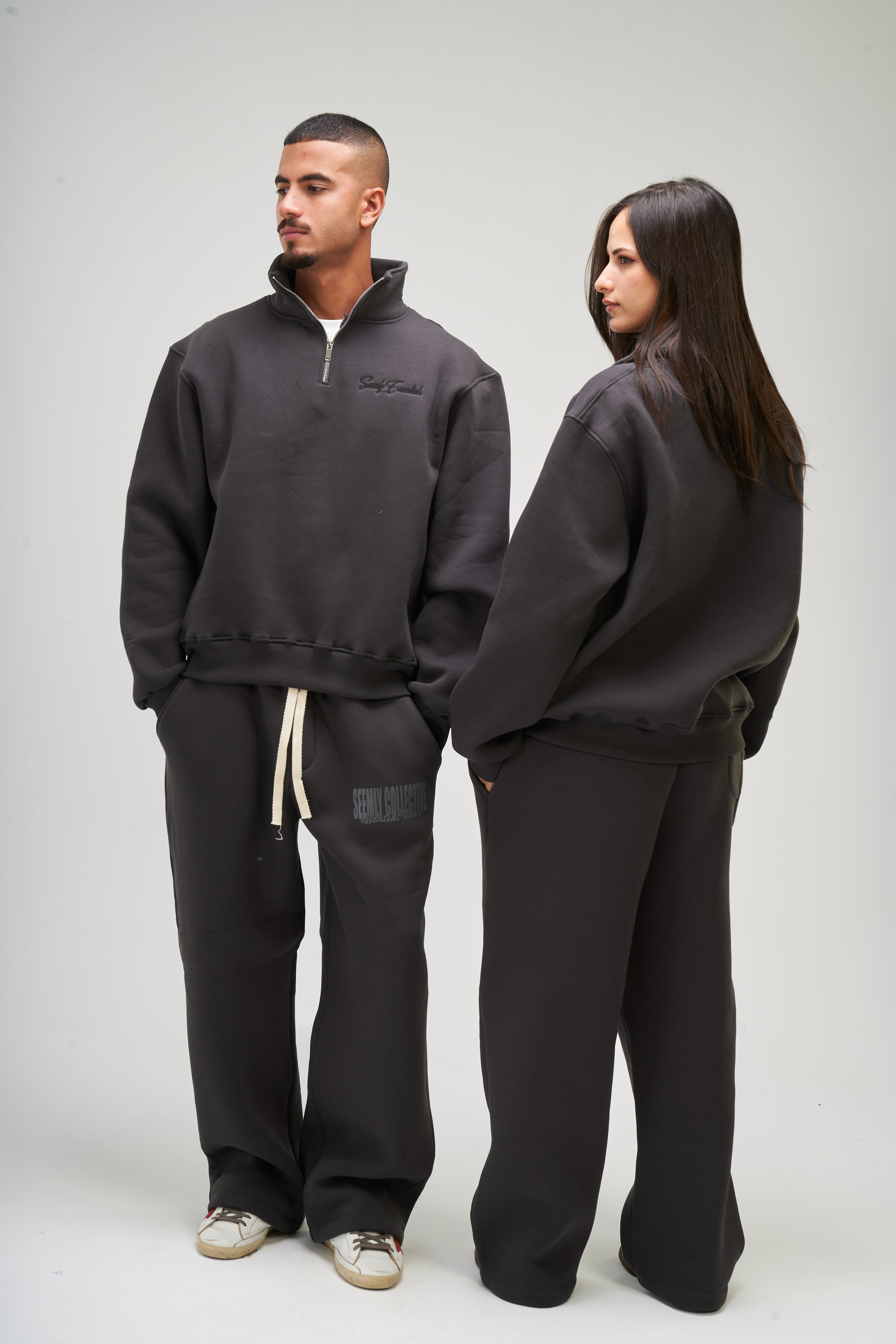 Dark Grey Winter Sweatpants – Seemly Essentials