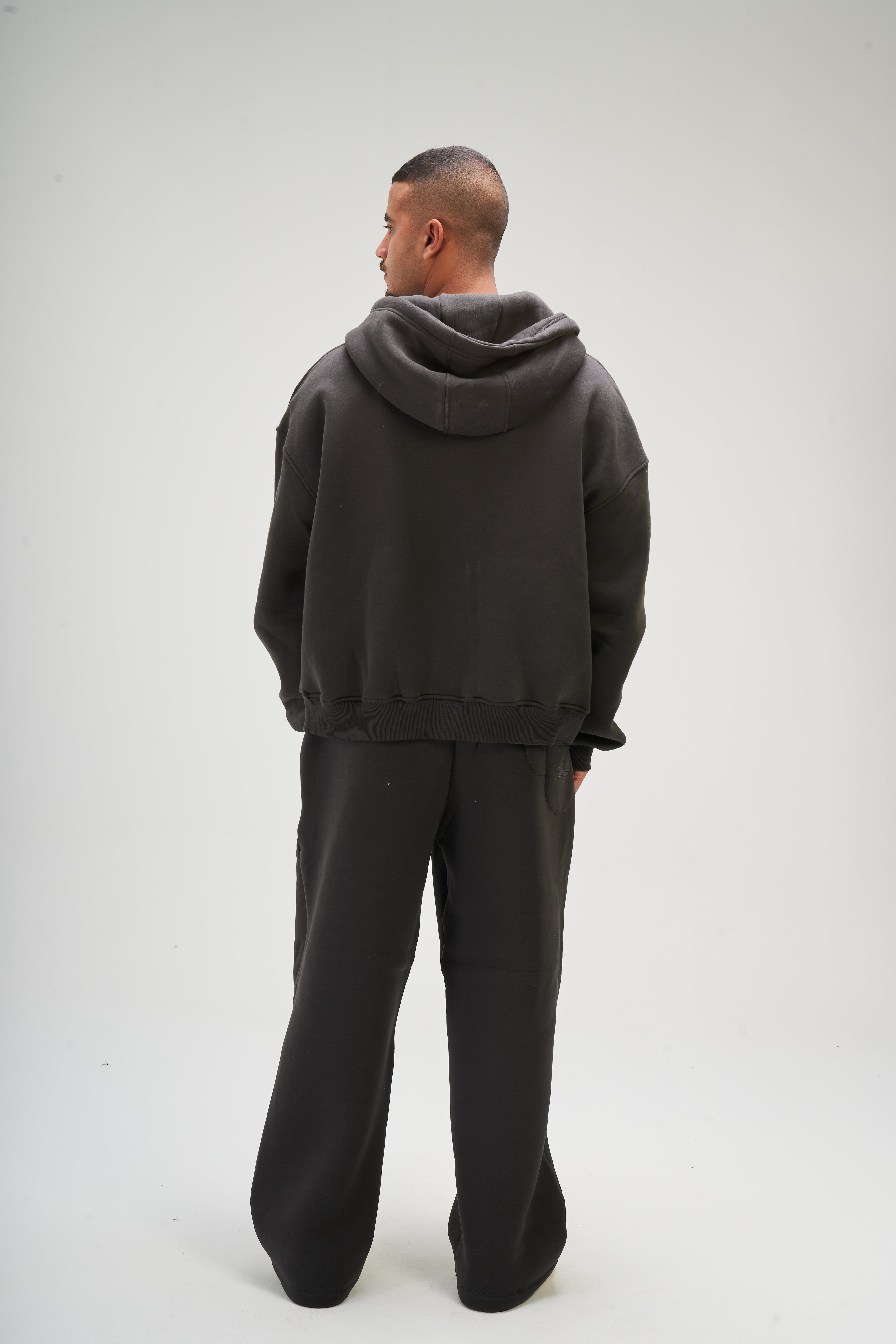 Men – Dark Grey Zip-Up Hoodie – Seemly Essentials