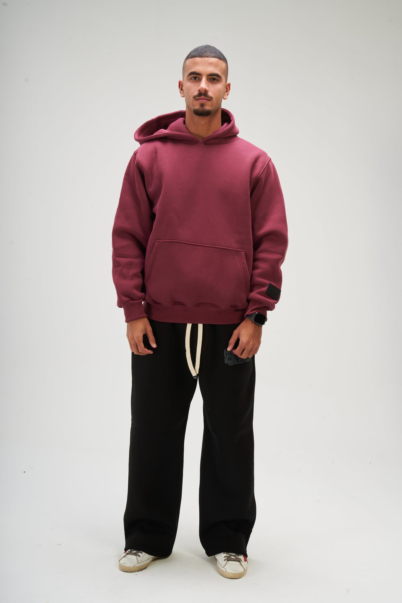 Burgundy Basic Hoodie