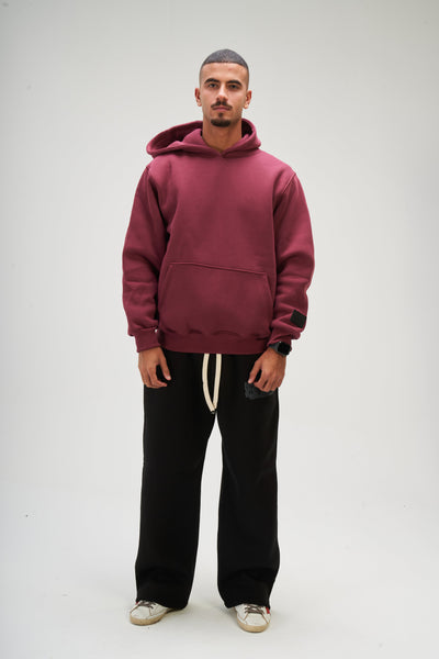 Burgundy Basic Hoodie