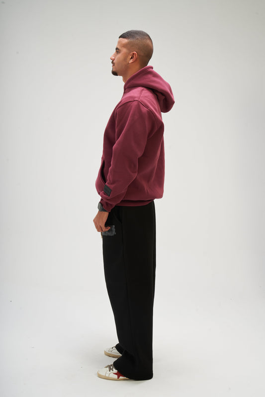 Burgundy Basic Hoodie