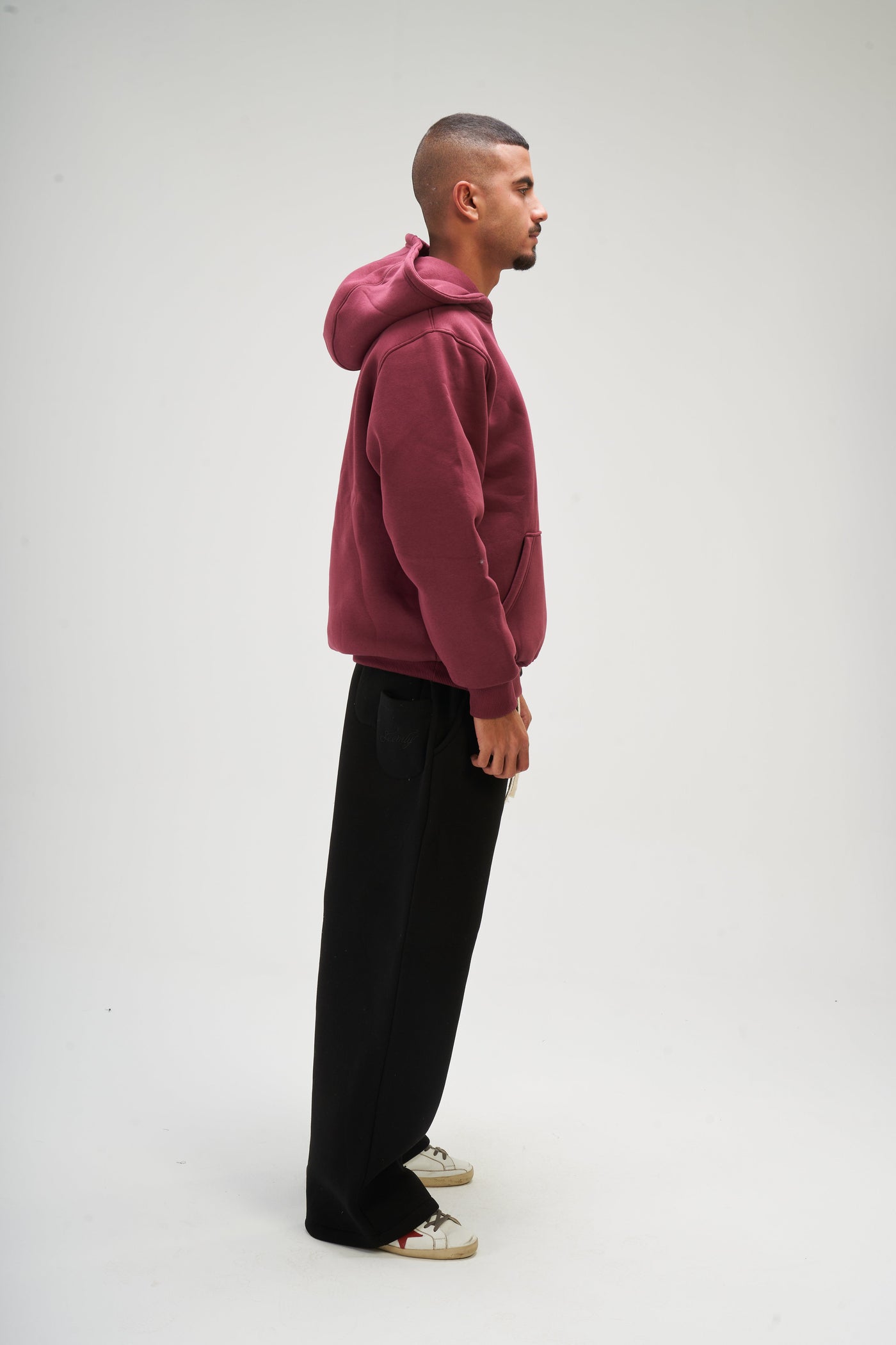 Burgundy Basic Hoodie