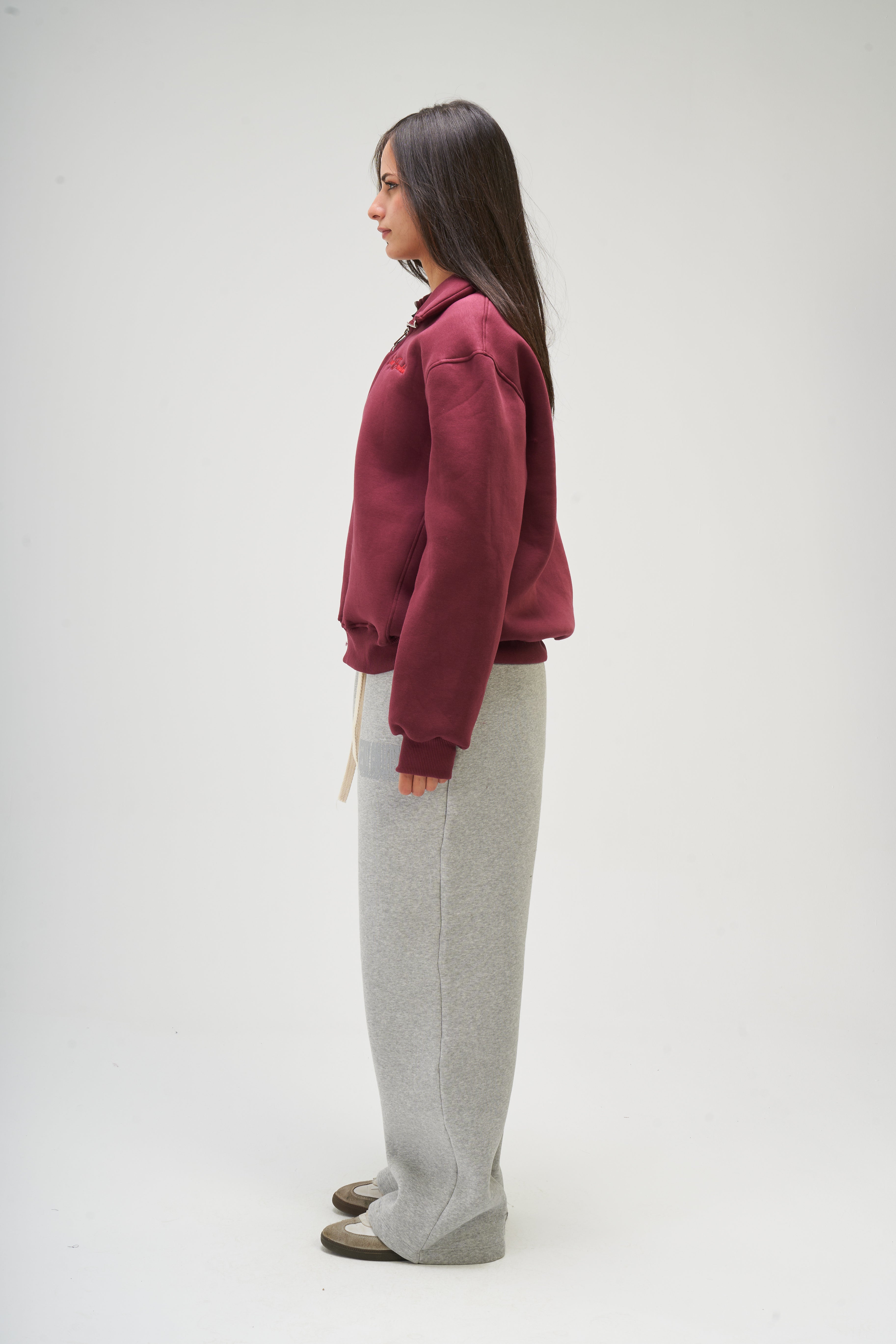 Women – Burgundy Q-Zip – Seemly Essentials