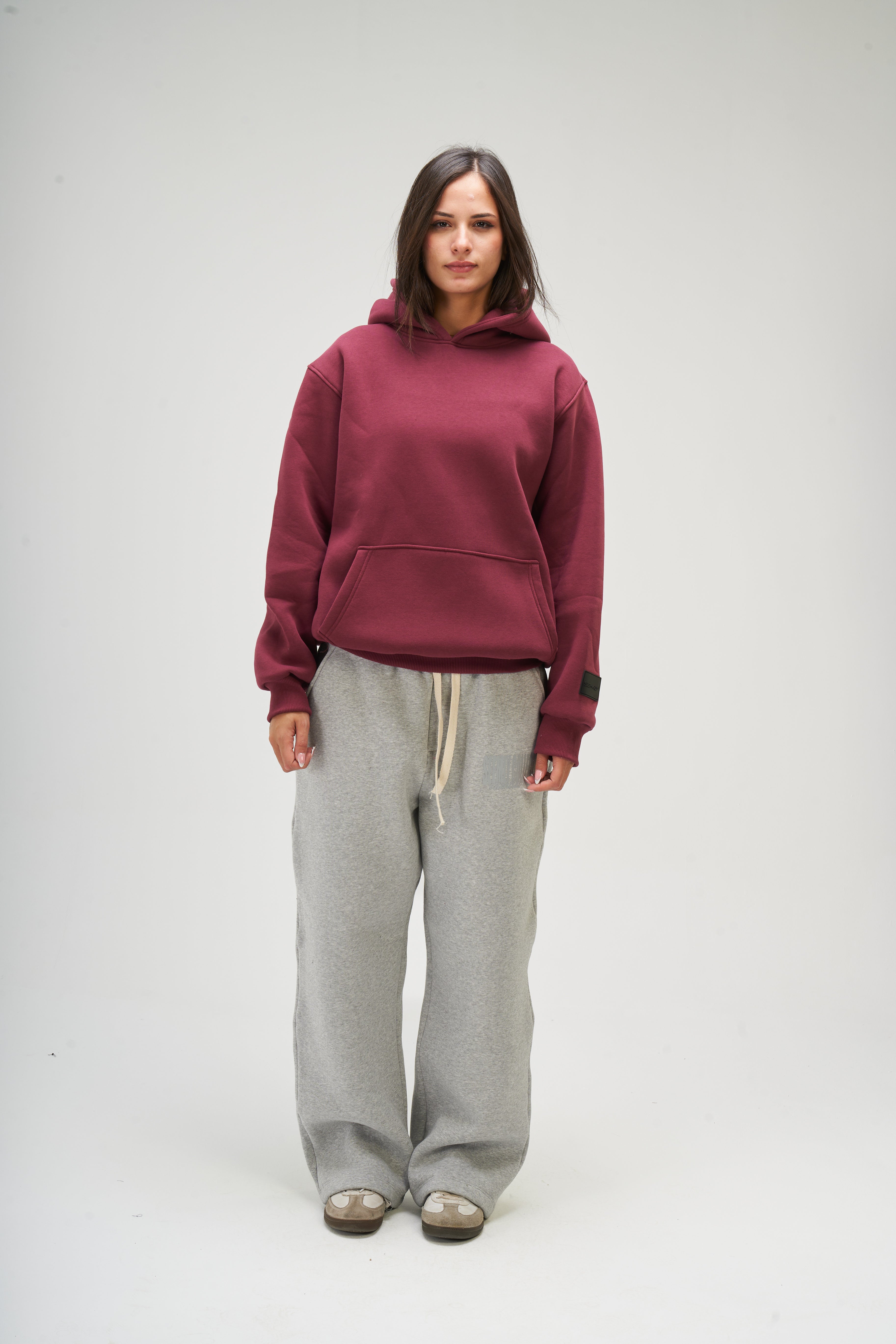 Women – Burgundy Basic Hoodie – Seemly Essentials