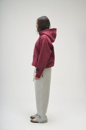 Women – Burgundy Basic Hoodie – Seemly Essentials
