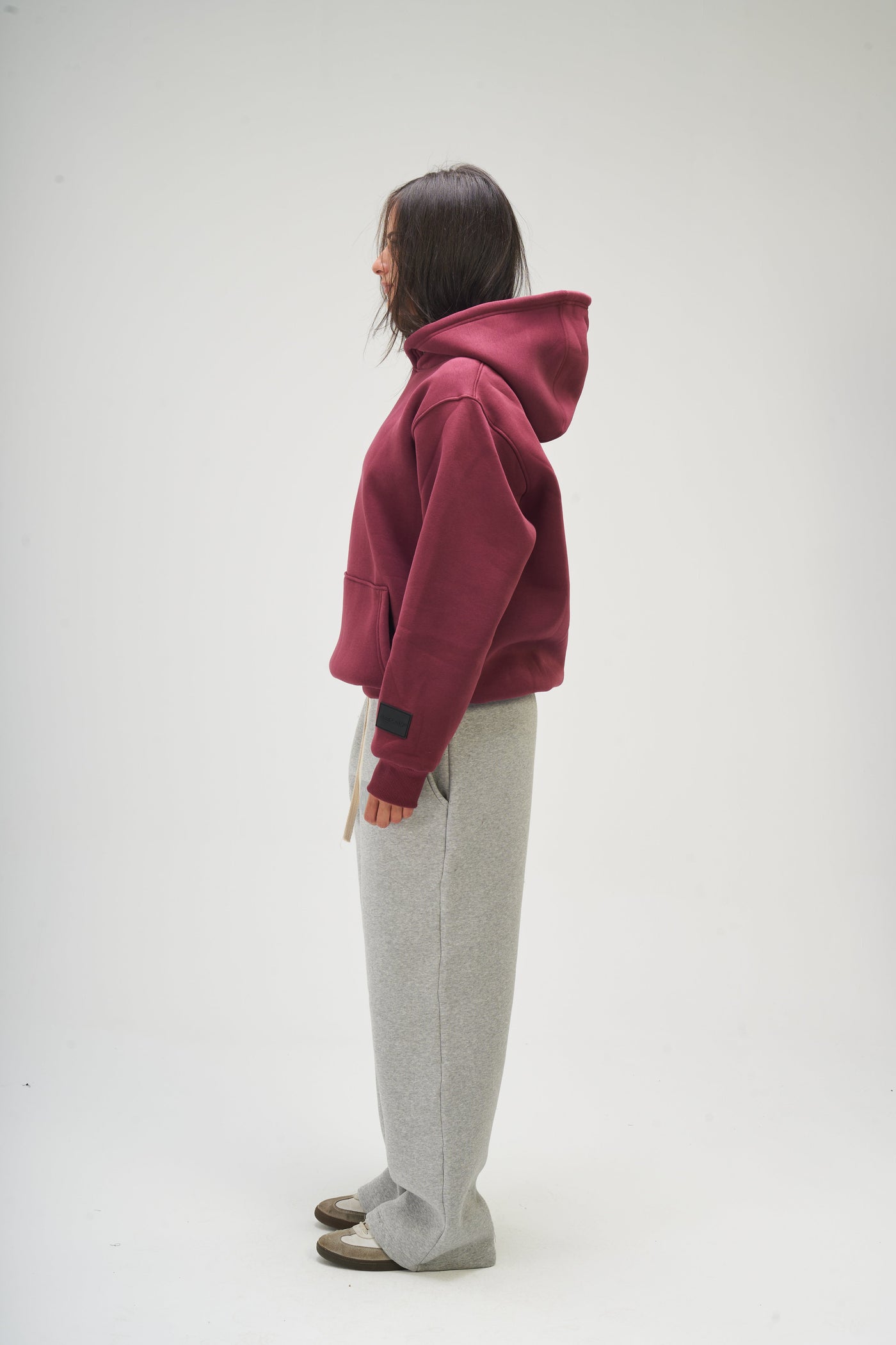 Burgundy Basic Hoodie