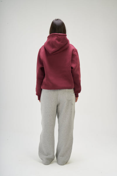 Burgundy Basic Hoodie