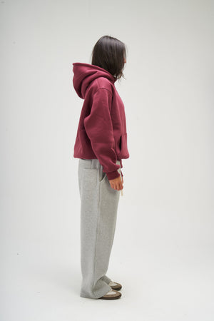 Women – Burgundy Basic Hoodie – Seemly Essentials