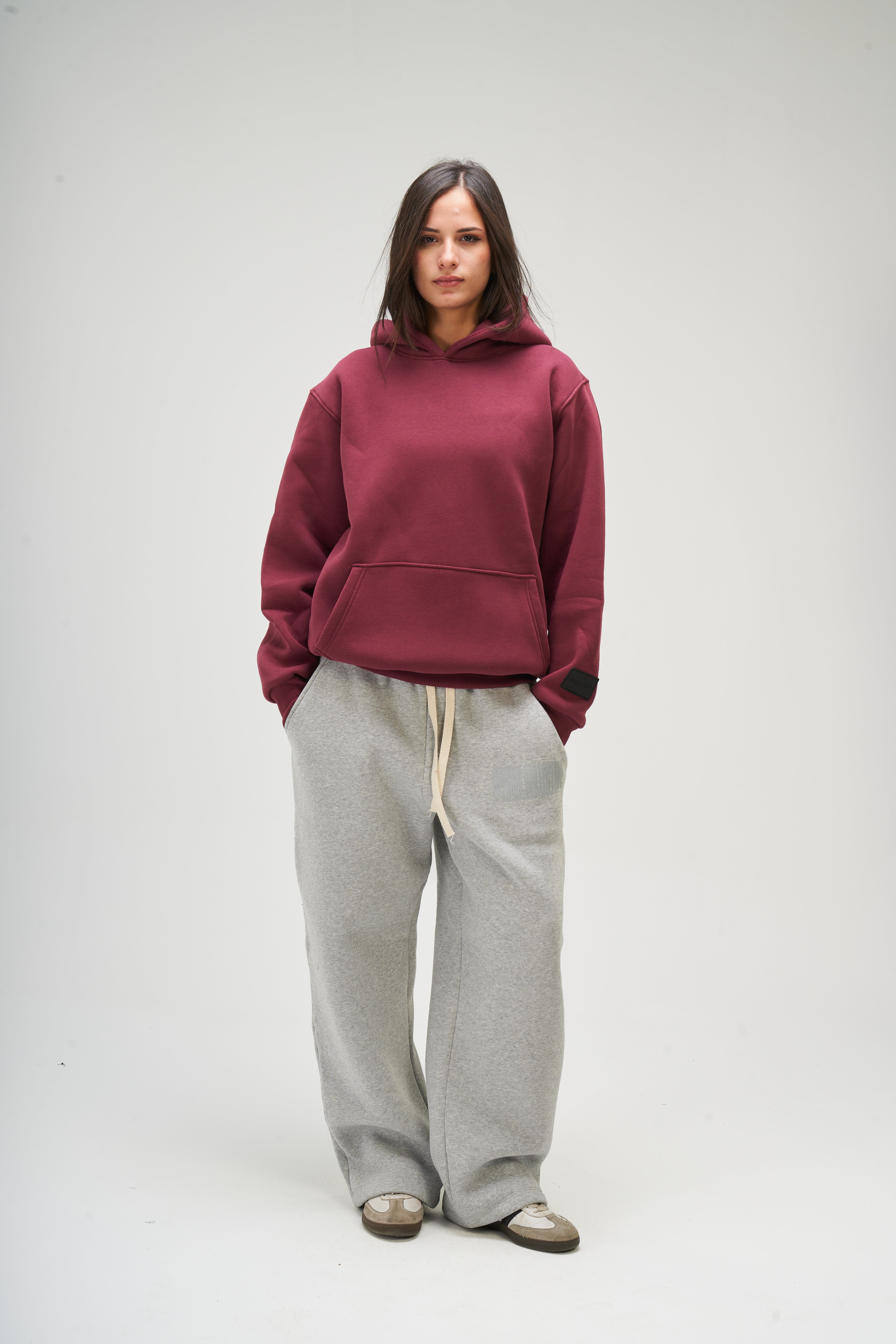 Women – Burgundy Basic Hoodie – Seemly Essentials