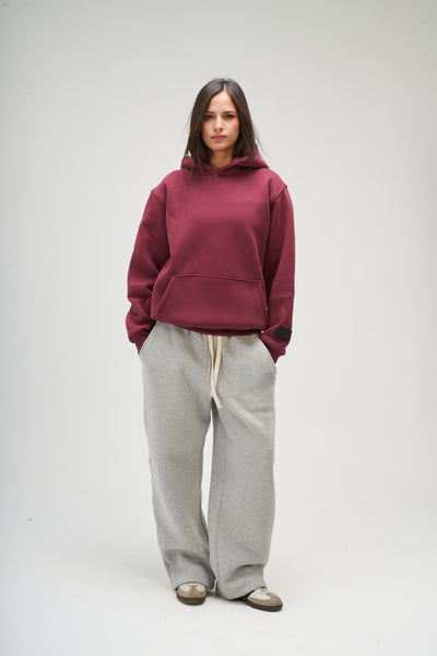 Burgundy Basic Hoodie