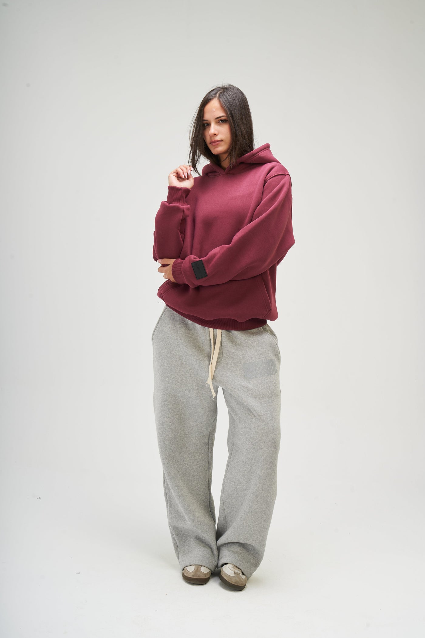 Burgundy Basic Hoodie
