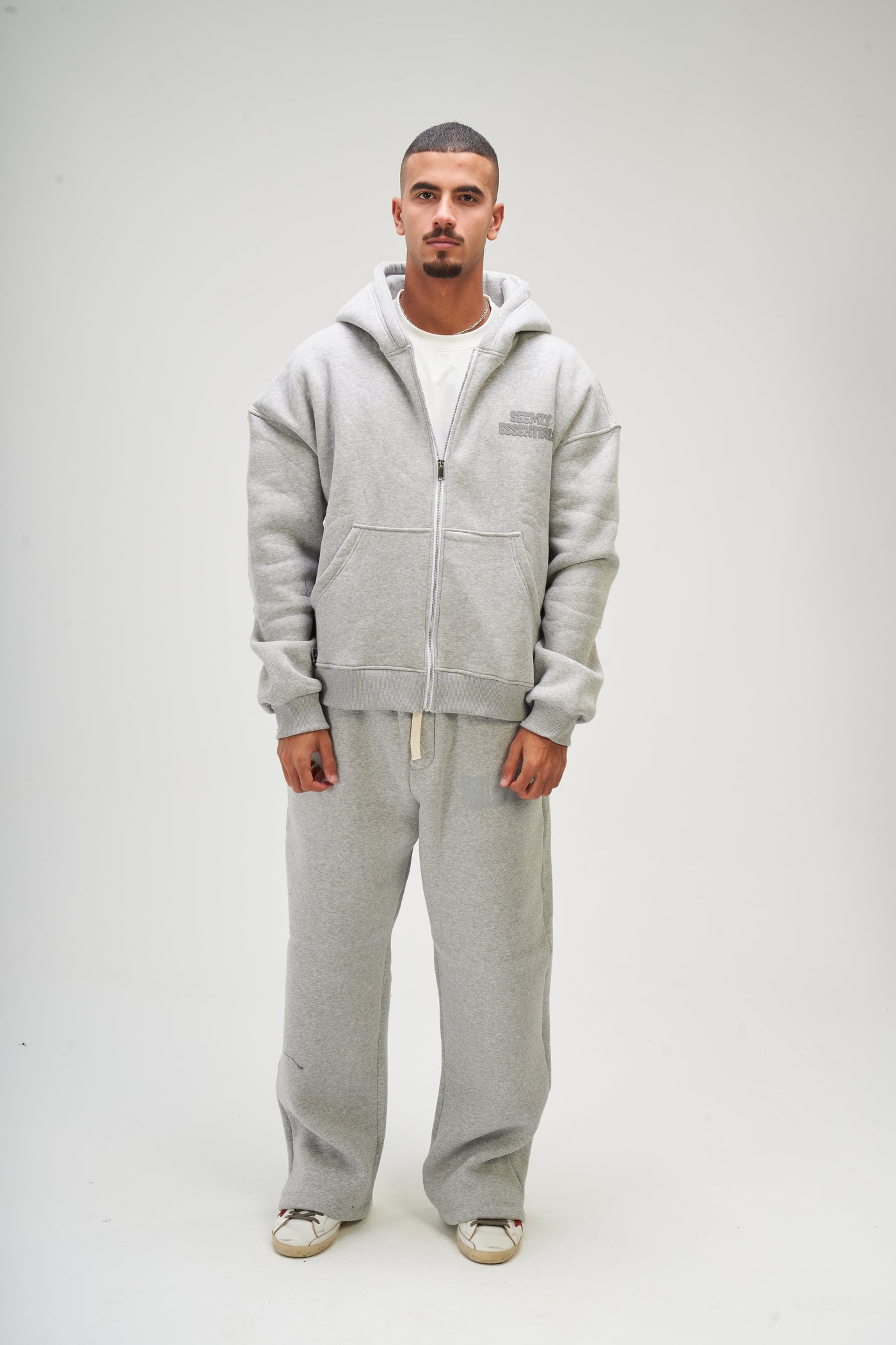 Winter Light Grey Sweatpants