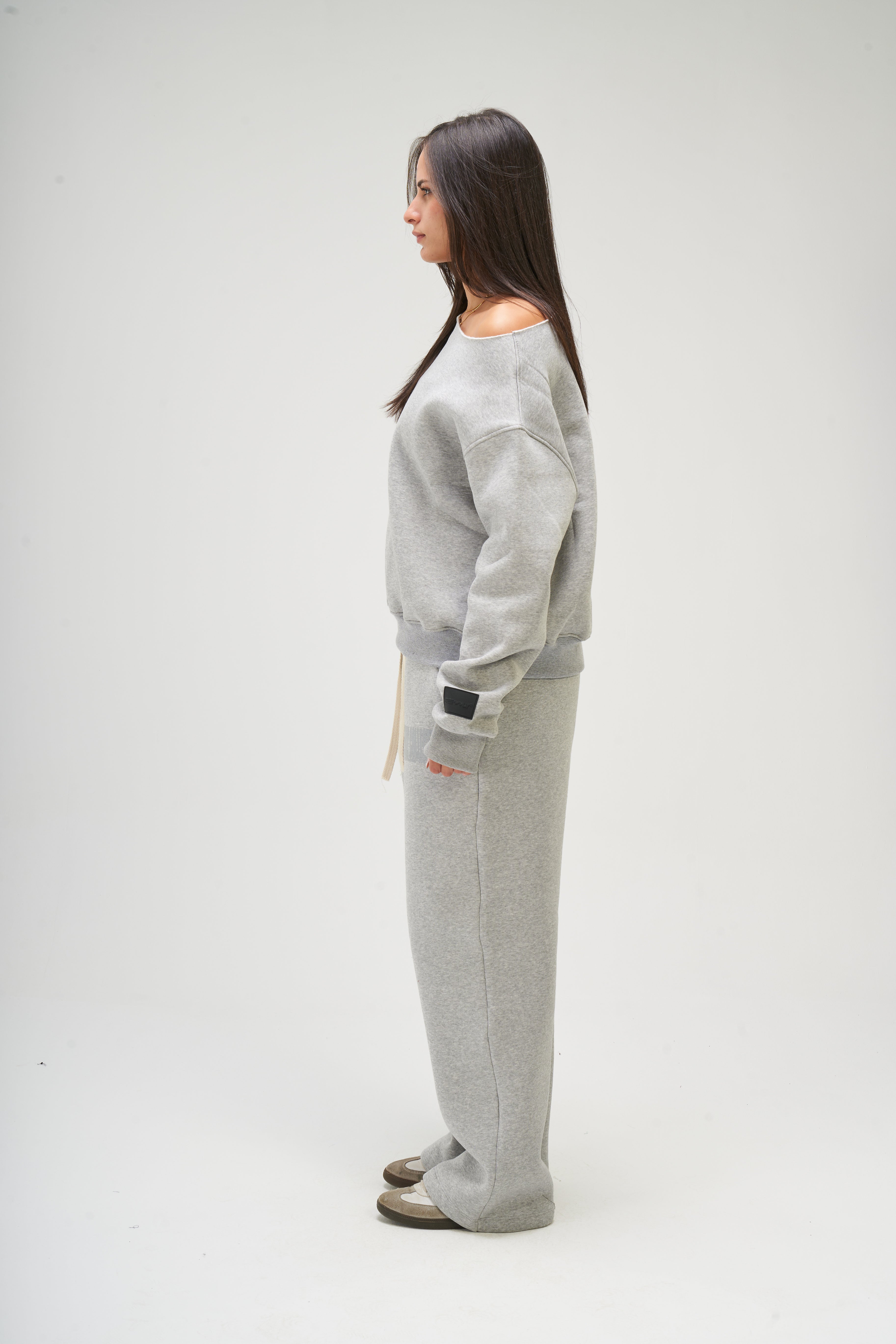 Women – Light Grey Off Shoulder – Seemly Essentials
