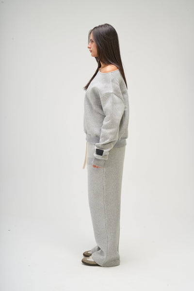 Light Grey Off Shoulder