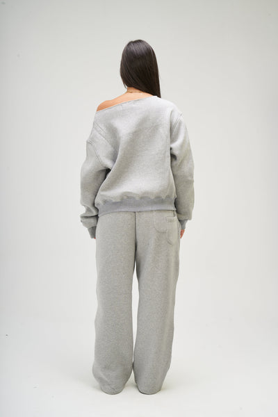 Light Grey Off Shoulder