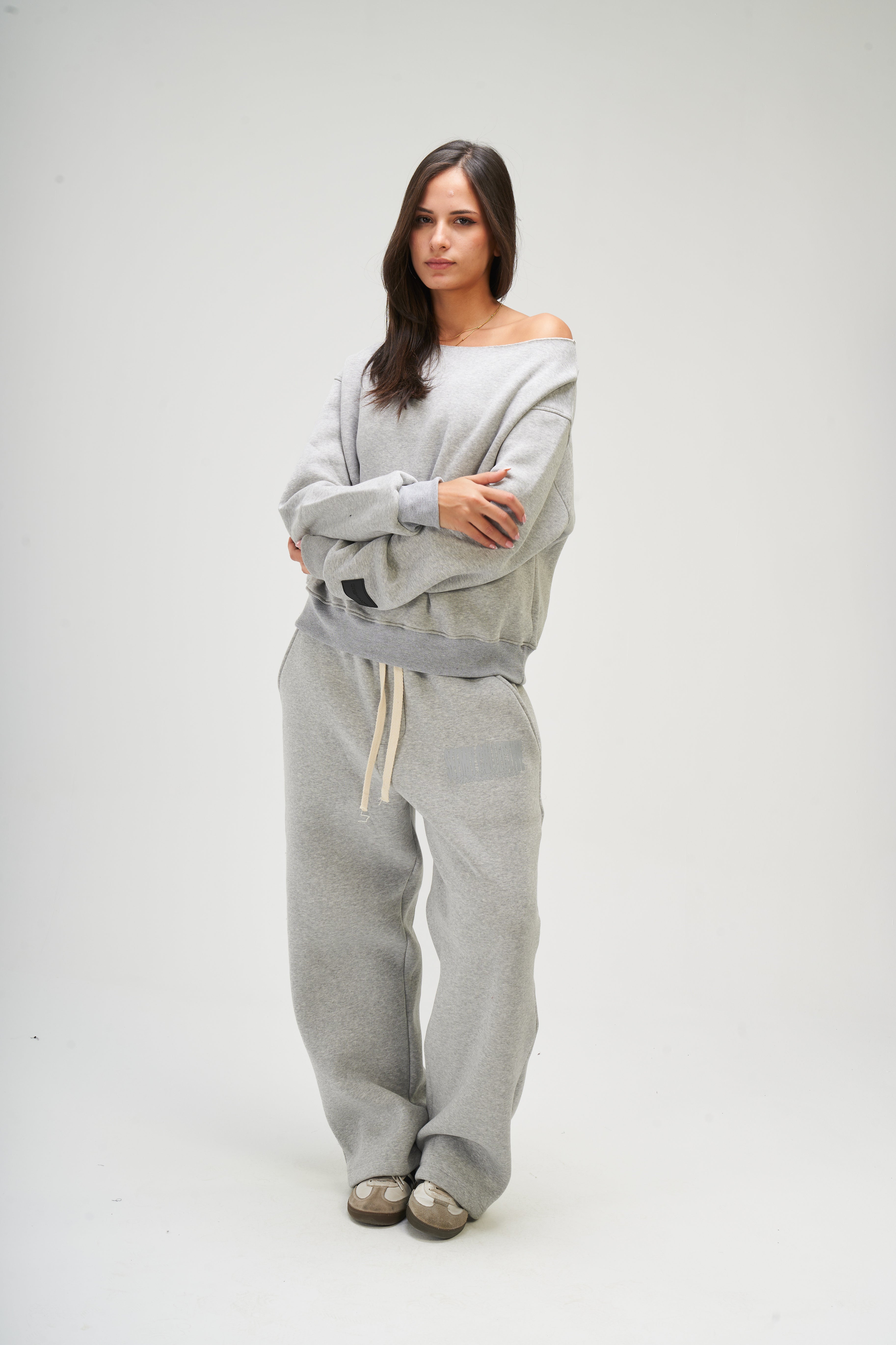 Women – Light Grey Off Shoulder – Seemly Essentials